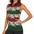 Hawaiian Hibiscus Christmas Color Women Sleeveless Polo Shirt Unique