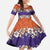 Hawaiian Hibiscus Family Matching Summer Maxi Dress and Hawaiian Shirt Orange and Purple Unique