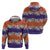 Hawaiian Hibiscus Hoodie Orange and Purple Unique