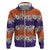 Hawaiian Hibiscus Hoodie Orange and Purple Unique