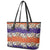 Hawaiian Hibiscus Leather Tote Bag Orange and Purple Unique