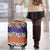 Hawaiian Hibiscus Luggage Cover Orange and Purple Unique