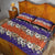 Hawaiian Hibiscus Quilt Bed Set Orange and Purple Unique