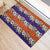Hawaiian Hibiscus Rubber Doormat Orange and Purple Unique