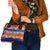 Hawaiian Hibiscus Shoulder Handbag Orange and Purple Unique