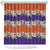 Hawaiian Hibiscus Shower Curtain Orange and Purple Unique