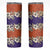 Hawaiian Hibiscus Skinny Tumbler Orange and Purple Unique