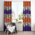 Hawaiian Hibiscus Window Curtain Orange and Purple Unique