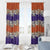 Hawaiian Hibiscus Window Curtain Orange and Purple Unique