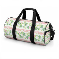 Monstera Tiare Plumeria Lei Pattern Duffle Bag Green Version LT01 - Polynesian Pride