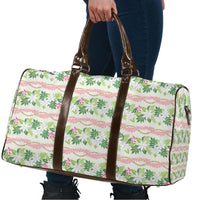 Monstera Tiare Plumeria Lei Pattern Travel Bag Green Version LT01 - Polynesian Pride