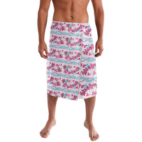Monstera Tiare Plumeria Lei Pattern Lavalava Pink Version LT01 Pink - Polynesian Pride