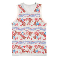 Monstera Tiare Plumeria Lei Pattern Basketball Jersey Red Version LT01 Unisex Red - Polynesian Pride