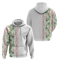 Monstera Tiare Plumeria Zip Hoodie Green Polynesian Pattern LT01 - Polynesian Pride