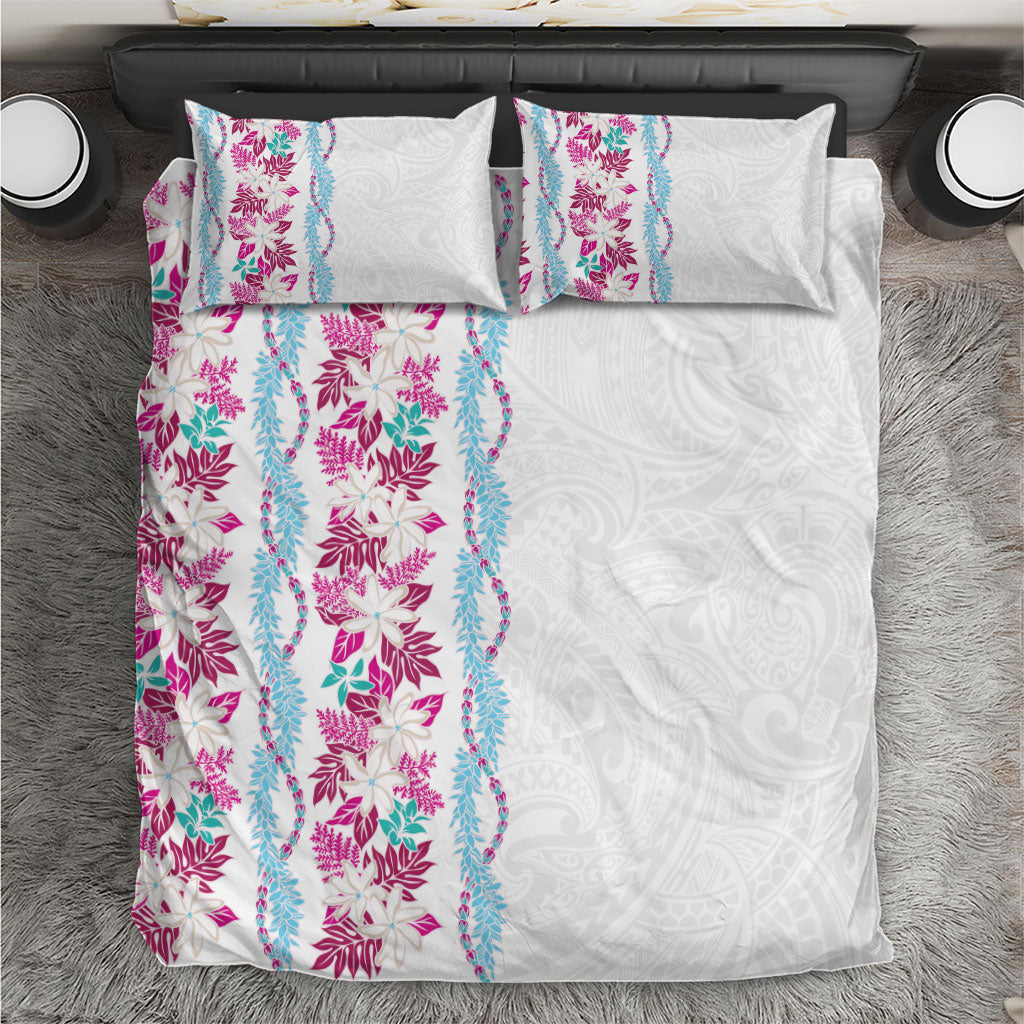 Monstera Tiare Plumeria Bedding Set Pink Polynesian Pattern LT01 Pink - Polynesian Pride