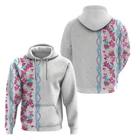 Monstera Tiare Plumeria Hoodie Pink Polynesian Pattern LT01 - Polynesian Pride