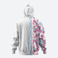 Monstera Tiare Plumeria Hoodie Pink Polynesian Pattern LT01 - Polynesian Pride