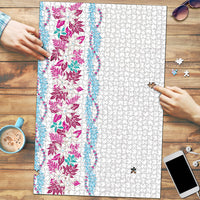 Monstera Tiare Plumeria Puzzle Pink Polynesian Pattern LT01 Pink - Polynesian Pride