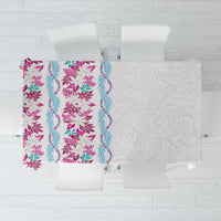 Monstera Tiare Plumeria Tablecloth Pink Polynesian Pattern LT01 Pink - Polynesian Pride