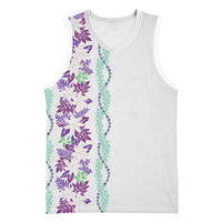 Monstera Tiare Plumeria Basketball Jersey Purple Polynesian Pattern LT01 Unisex Purple - Polynesian Pride