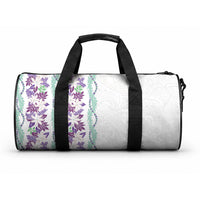 Monstera Tiare Plumeria Duffle Bag Purple Polynesian Pattern LT01 One size Purple - Polynesian Pride