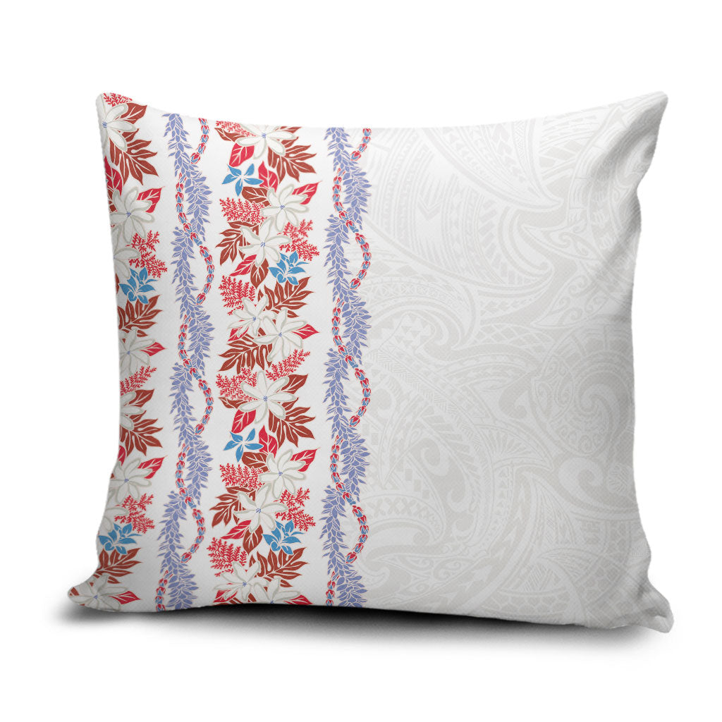 Monstera Tiare Plumeria Pillow Cover Red Polynesian Pattern LT01 Red - Polynesian Pride