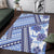 Hawaii Quilt Area Rug Kakau Polynesian Pattern Blue Version LT01 Blue - Polynesian Pride