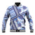 Hawaii Quilt Baseball Jacket Kakau Polynesian Pattern Blue Version LT01 Unisex Blue - Polynesian Pride