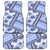 Hawaii Quilt Car Mats Kakau Polynesian Pattern Blue Version LT01 Blue - Polynesian Pride