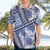 Hawaii Quilt Hawaiian Shirt Kakau Polynesian Pattern Blue Version LT01 - Polynesian Pride