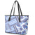 Hawaii Quilt Leather Tote Bag Kakau Polynesian Pattern Blue Version LT01 - Polynesian Pride