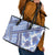 Hawaii Quilt Leather Tote Bag Kakau Polynesian Pattern Blue Version LT01 - Polynesian Pride