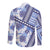 Hawaii Quilt Long Sleeve Button Shirt Kakau Polynesian Pattern Blue Version LT01 - Polynesian Pride