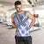 Hawaii Quilt Men Tank Top Kakau Polynesian Pattern Blue Version LT01 Blue - Polynesian Pride