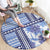 Hawaii Quilt Round Carpet Kakau Polynesian Pattern Blue Version LT01 - Polynesian Pride