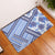 Hawaii Quilt Rubber Doormat Kakau Polynesian Pattern Blue Version LT01 Blue - Polynesian Pride