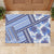 Hawaii Quilt Rubber Doormat Kakau Polynesian Pattern Blue Version LT01 - Polynesian Pride