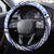 Hawaii Quilt Steering Wheel Cover Kakau Polynesian Pattern Blue Version