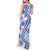 Hawaii Quilt Tank Maxi Dress Kakau Polynesian Pattern Blue Version LT01 - Polynesian Pride