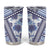 Hawaii Quilt Tumbler Cup Kakau Polynesian Pattern Blue Version