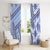 Hawaii Quilt Window Curtain Kakau Polynesian Pattern Blue Version LT01 - Polynesian Pride