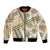 Hawaii Quilt Bomber Jacket Kakau Polynesian Pattern Gold Version LT01 Unisex Gold - Polynesian Pride