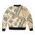 Hawaii Quilt Bomber Jacket Kakau Polynesian Pattern Gold Version LT01 - Polynesian Pride