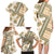 Hawaii Quilt Family Matching Long Sleeve Bodycon Dress and Hawaiian Shirt Kakau Polynesian Pattern Gold Version LT01 - Polynesian Pride