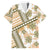 Hawaii Quilt Family Matching Off Shoulder Maxi Dress and Hawaiian Shirt Kakau Polynesian Pattern Gold Version LT01 Dad's Shirt - Short Sleeve Gold - Polynesian Pride