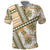 Hawaii Quilt Polo Shirt Kakau Polynesian Pattern Gold Version LT01 Gold - Polynesian Pride