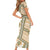 Hawaii Quilt Short Sleeve Bodycon Dress Kakau Polynesian Pattern Gold Version LT01 - Polynesian Pride