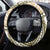 Hawaii Quilt Steering Wheel Cover Kakau Polynesian Pattern Gold Version