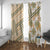 Hawaii Quilt Window Curtain Kakau Polynesian Pattern Gold Version LT01 With Grommets Gold - Polynesian Pride