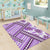 Hawaii Quilt Area Rug Kakau Polynesian Pattern Lilac Version LT01 - Polynesian Pride